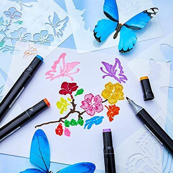 16pcs-reusable-butterfly-stencils-butterfly-template-art-painting-stencils-for-paint-craft-wall-diy-decor-6-x-6-inches