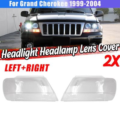 Left Headlight Cover Front Headlight Lens Cover for Jeep Grand Cherokee 1999-2005