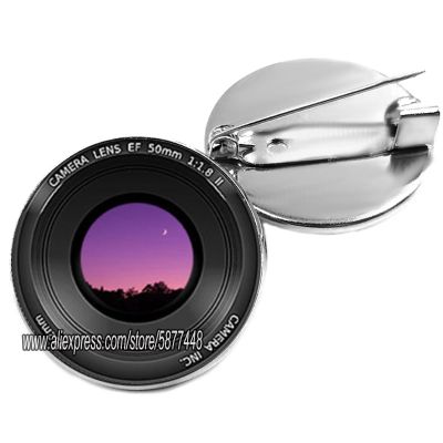 【CW】 Fashion SLR Brooch Pin Photographer Enthusiast Glass Brooches for Photography Lovers