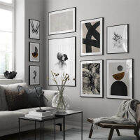 Modern Abstract poster Home Decor Nordic Canvas Painting Figure picture Minimalist Black and White Wall Art Print for Bedroom Pipe Fittings Accessorie