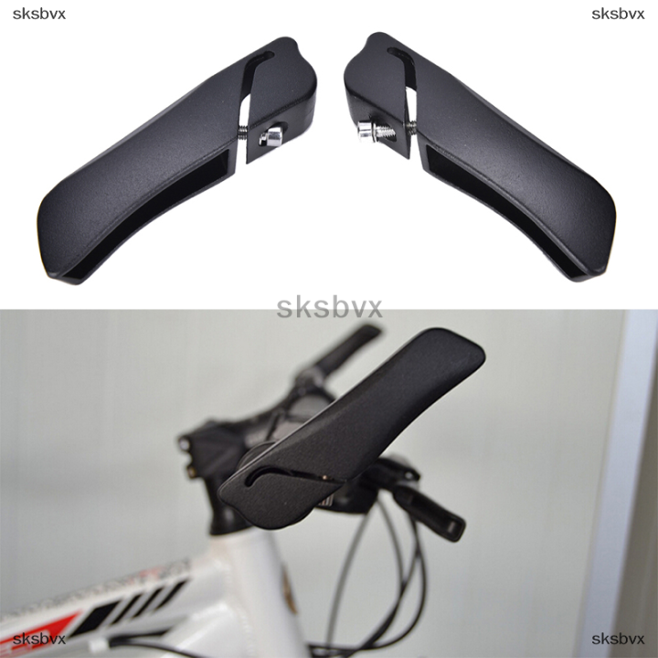 sksbvx-2x-black-อลูมิเนียมจักรยานจักรยานจักรยานเสือภูเขา-handlebar-bar-end-grips