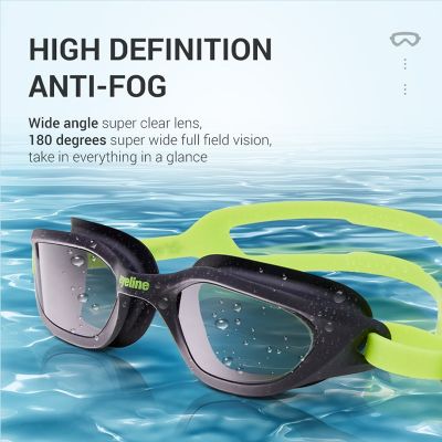 แว่นว่ายน้ำมืออาชีพกีฬาเด็กผู้ใหญ่แว่นว่ายน้ำเลนส์ HD กันน้ำกันหมอกแว่นตากรอบสระขนาดใหญ่