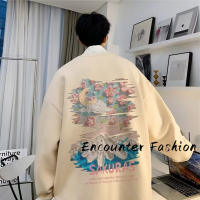 Encounter Fashion เสื้อยืดผู้ชาย เสื้อผู้ชาย เสื้อยืดผู้ชาย เสื้อยืด สไตล์เกาหลี MWY23A07FV 42Z231018