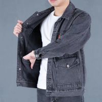 New Spring Autumn Stylish Streetwear Oversize Male Cowboy Jeans Jacket Denim Multiple Pockets men clothing Retro Coats Windbreak