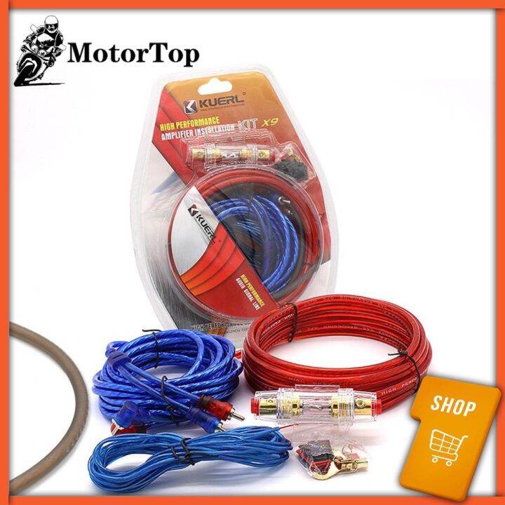 60AMP Fuse Holder 10GA Power Cable Subwoofer Speaker Car Audio Wire