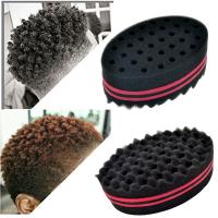 【CW】Hot Sale Double Sides Twist Hair Brush Sponge For Natural hair, Hair Curl Afro Coil Wave Dreads Sponge Brush