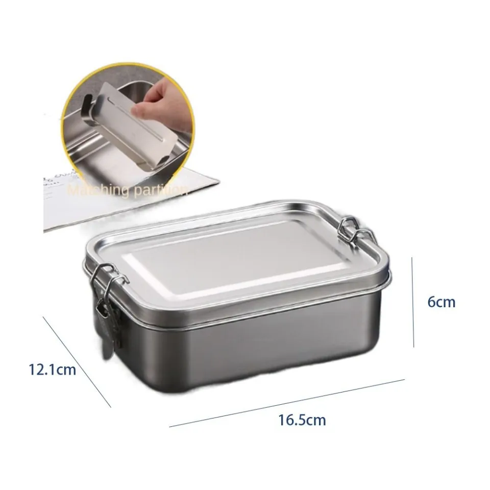 Square Design 3 compartment leak proof lunch box ( 850ml )