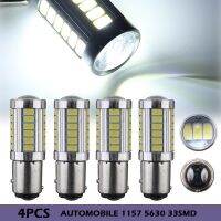 4ชิ้น12โวลต์1157 BAY15D 5630 33SMD สีขาว Led ท้ายอัตโนมัติตัวบอกทิศทางถอยหลังสำหรับถอยหลังสำรองไฟถอยหลังชิ้นส่วน Diy