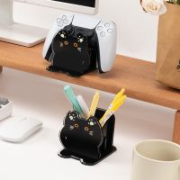 Geekshare Controller Bracket Balck Cat Controllers Holder Dock Desktop Pen Storage Box For Sony PS5 PS4 Accessories