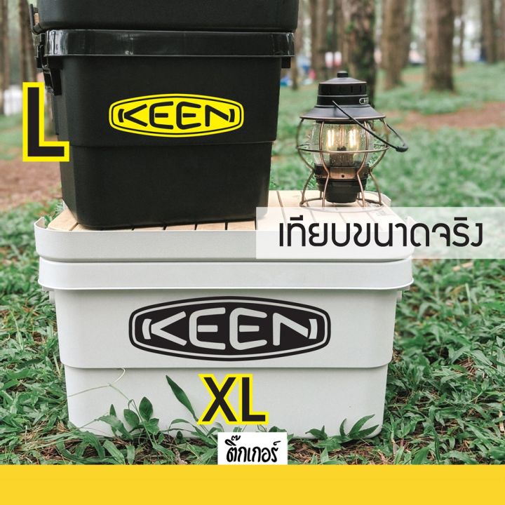 sticker-สติกเกอร์แค้มปิ้ง-เดินป่า-ลาย-keen-งานไดคัท-สติกเกอร์ติดได้ทุกที่-มีหลายสีหลายขนาดให้เลือก-ติดรถได้