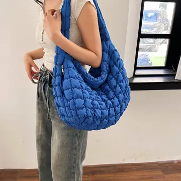 Cloud Pleated Hobo Shoulder Bag, Stylish Versatile Underarm Bag