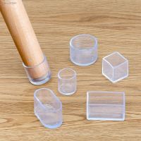 ✽ Rectangle/Square/Round Clear Tube Pipe End Caps Transparent Plug Bung Chair Table Feet Cover