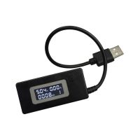 เครื่องตรวจจับความจุกระแสไฟฟ้าแรงดันไฟฟ้าจอแสดงผล Lcd 3V-15V ขนาดเล็กแบบ Usb