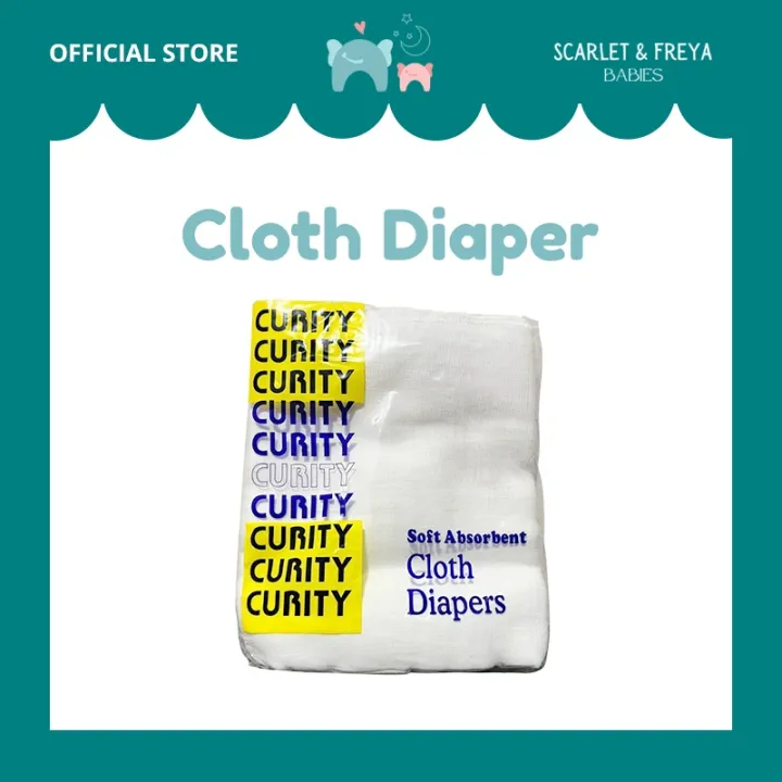 CURITY GAUZE CLOTH DIAPER ORIGINAL 1 DOZEN/12pcs Lazada PH