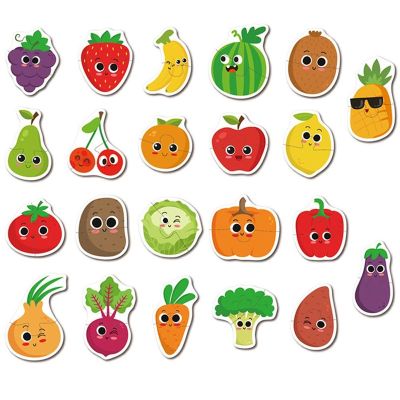【CW】 Fruit Matching Games Early Education Card Jigsaw Puzzles Children