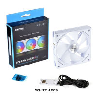 LIAN LI UNI Fan AL120 Generation 2, RGB PC Cooling Fan 12CM PWM ARGB Case Fan Cableless Software Control BlackWhite Authentic