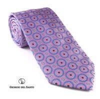 Giorgio Del Sarto Pink Necktie Fabric Texture เนคไทสีชมพูมีเท็กเจอร์