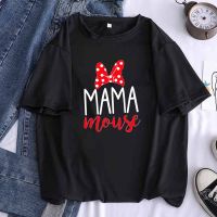 เสื้อยืดผ้าฝ้ายMama เมาส์มินิเมาส์ตลกผู้หญิง T เสื้อสีดำ Cal Kawaii Hipster Lip Tees หญิง Harajuku สาวเสื้อผ้า,drop Ship