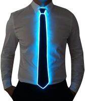 {Men S Tie} ของขวัญสำหรับผู้ชาย,เน็คไท EL Wire ตกแต่งปาร์ตี้งานแต่งงานนีออน LED ผูกคอโบว์เรืองแสงสำหรับเด็กผู้ชาย