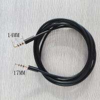 1.5m 5ft 4Poles 3.5mm Jack Audio Cable Male To Male Car Aux Cable For Mobile Phone 14mm port to 17mm long tip