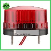 UHXF กลมกลมๆ ไฟเตือนสัญญาณอุตสาหกรรม สีแดงเเดง AC 110V 3W ไฟแจ้งเตือน ความปลอดภัยและความปลอดภัย LTE-5061 ไฟกะพริบแสง อุปกรณ์สำหรับอุตสาหกรรม