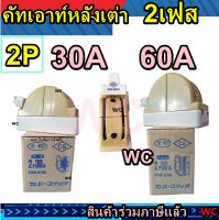 คัทเอาสับสองทาง คัทเอาท์หลังเต่า สองทาง 30A 60A 220V CS เลือกได้ครับ 30 หรือ 60 แอมป์ 2เฟส สินค้ารวมภาษีแล้ว