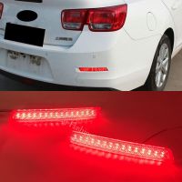 ไฟท้าย Bemper Belakang LED ของรถยนต์1ชุดสำหรับ Chevrolet Malibu 2012 2013 2014 2015โคมไฟสะท้อนแสงสไตล์รถไฟเบรคหยุด