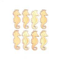 【YF】❆  20pcs Seahorse Unfinished Crafts Scrapbook Embellishments Ornaments 47x18mm m1833