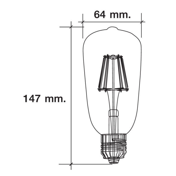 หลอด-led-retro-eco-series-ทรงวินเทจ-ขั้วเกลียว-e27-ขนาด-4w-กระจกใส-กระจกชาทอง