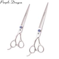 Professional Hair Scissors Purple Dragon 5.5" 6" 7 Left-Hand 440C Cutting Scissors Hairdressing Scissors Barber Shears Z8003