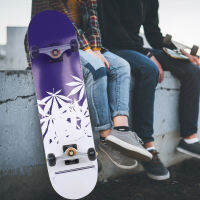 Street Skateboard สเก็ตบอร์ดลองบอร์ด สีดำ สำหรับเกมสำหรับผู้ใหญ่สำหรับวัยรุ่น