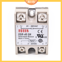 Aleaty? Industrial Solid State Relay SSR 40A พร้อมธงป้องกัน SSR-40DA 40A DC CONTROL AC