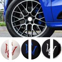 【cw】 4pcs Car Hub Cap Stickers for Logo Gran Turismo Quattroporte Coupe Gransport Levante Accessories 【hot】