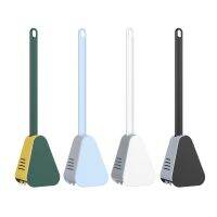 Bathroom Toilet Bowl Brush Toilet Cleaning Brush Kit with Soft Plastic Non-slip Long-handled Tpr Bristles Clean Easily