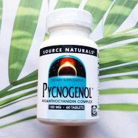 เปลือกสนฝรั่งเศสสกัด Pycnogenol 100 mg 60 Tablets (Source Naturals®)