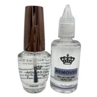 Glue remover kit 0.5 Oz 15 ml lace wig glue bond transparent adhesive glue for full lace wig mens toupee