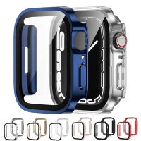 ZZOOI Waterproof Case for Apple Watch 45mm 41mm 44mm 40mm Screen Protector Cover Straight Edge Bumper iWatch 4 5 SE 6 7 8 Accessories