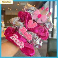 WENYOU สีทึบทึบ ตุ๊กตาบาร์บี้ scrunchie แฟชั่นสำหรับผู้หญิง อีลาสติก ยางรัดผม ของใหม่ หางม้าหางม้า เชือกมัดผม สำหรับผู้หญิง