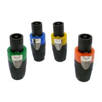 ‘’；【=- 1PC Speakon 4 Pole Plug Speaker Powercon Connector Male Professional Audio Power Plug