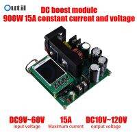 ;.[- 900W 15A DC-DC Nc Booster Module 8-60V To 10-120V Voltage Transformer LCD Display Step Up Power Supply Module Boost Converter