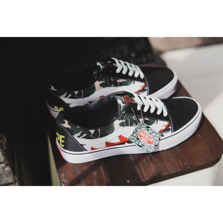 Sneakers Shoes Men Motif Bape Vans Casual Cowo Cool Outdoor Hang Out  College Casual | Lazada Ph