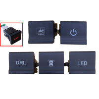 แสงสีแดงรถเปิดปิด LED DRL บันทึกการขับขี่เรดาร์เซ็นเซอร์ที่จอดรถสวิทช์ที่มีสายเชื่อมต่อสำหรับ VW โปโล6C 2014 2015