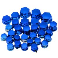 30PCS/Set Blue Moto Nut Cover Racing Motorcycle Modification Accessories Head Cover Screws Decorative Parts Car Styling Lug Nuts Nails  Screws Fastene