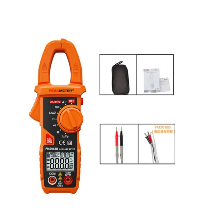 Peakmeter Pm A B Pm S Digital Clamp Meter A Handheld Lcd Multimeter Ac Dc Voltage