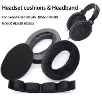 New Replacement Ear Pads Velvet Earpads Earmuffs with Headband For Sennheise HD545 HD565 HD580 HD600 HD650 HD265 Headphones