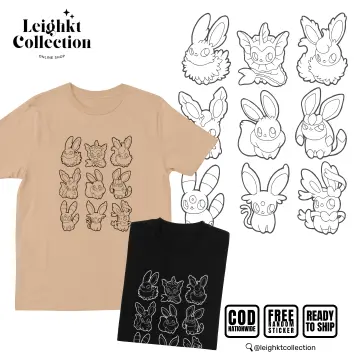 Pokémon - Eevee Evolution Stickers - Youth Short Sleeve Graphic T-Shirt 