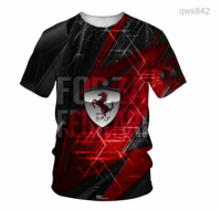 Ferrari2023 Scuderia (สต็อกเพียงพอ) F1 Signature 3D T-Shirt 03คุณภาพสูง size:S-5XL