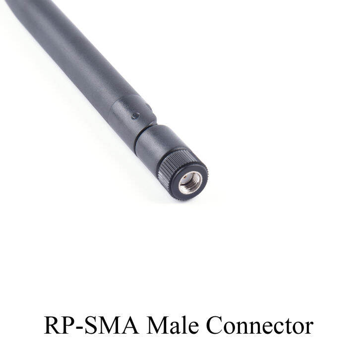 เสาอากาศ6dbi-2-4g-433mhz-rp-sma-ขั้วต่อปลั๊กตัวผู้เสาอากาศทิศทางกันน้ำมุมขวาสำหรับโมเด็มเราเตอร์-wifi-โมดูล