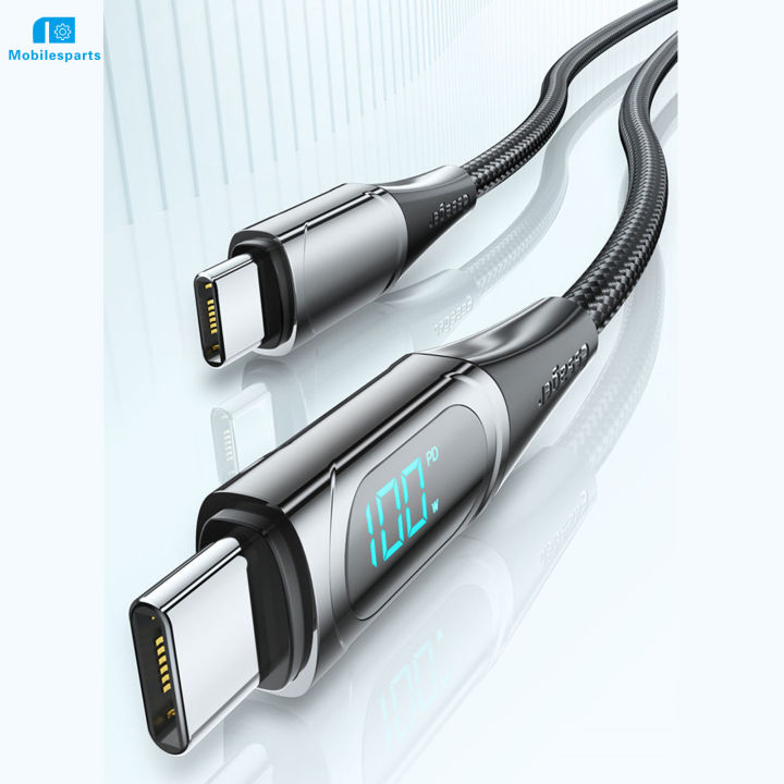 usb-c-ถึง-usb-c-สายชาร์จ1เมตร100w-จอแสดงผลดิจิตอล-samsung-สายชาร์จสำหรับสำหรับ-xiaomi