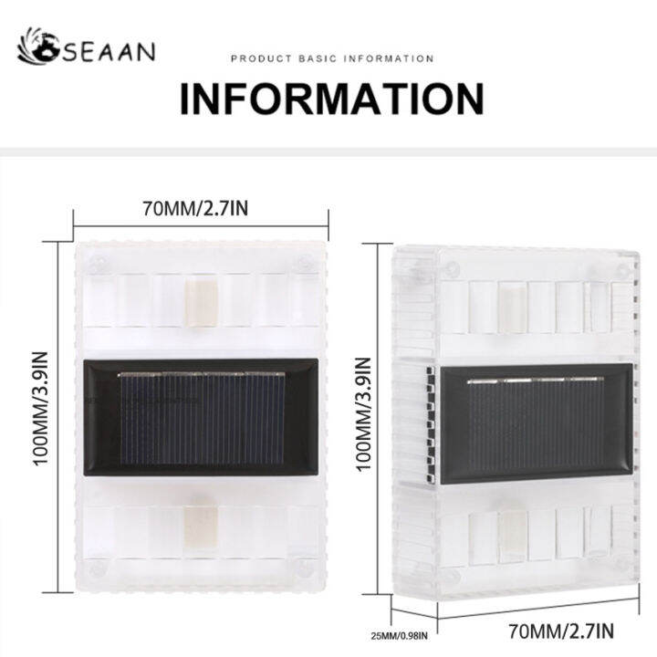 โคมไฟรั้วสีขาว-led-พลังงานแสงอาทิตย์ใช้งานกลางแจ้งไฟผนังกันน้ำอบอุ่นอัตโนมัติไฟกลางคืนเซ็นเซอร์สำหรับตกแต่งประตูลานบ้าน